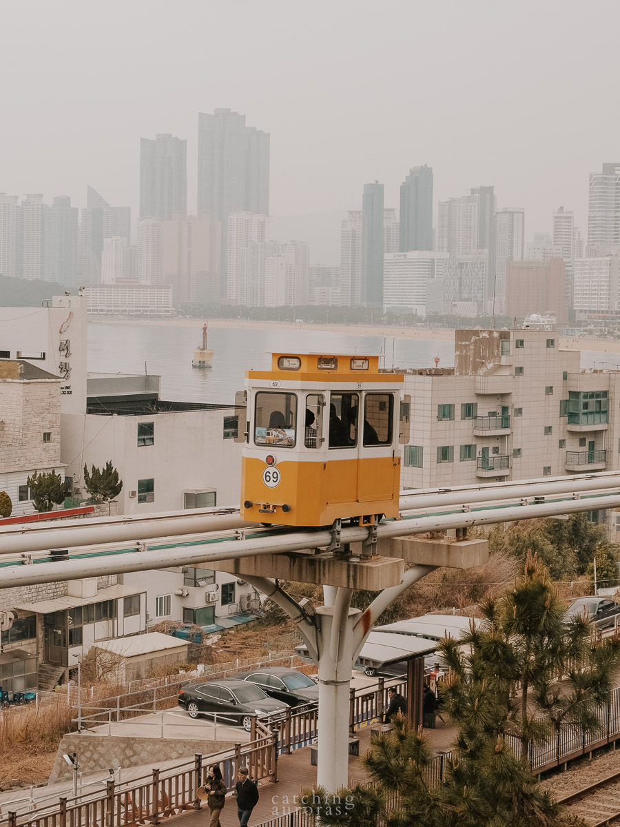 A photo of a sky capsule in Busan