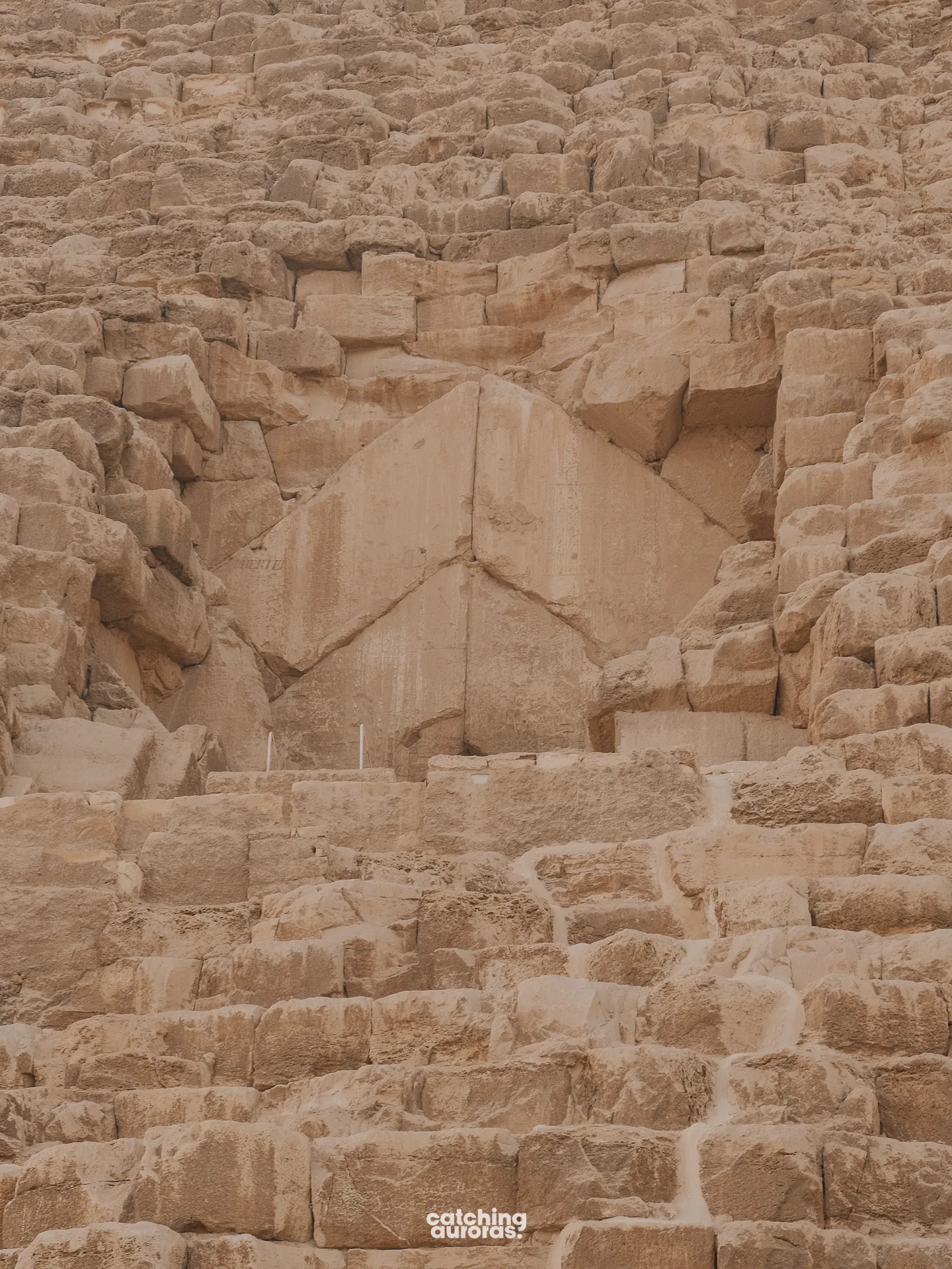 Entrance passage on the side of Khafre's pyramid