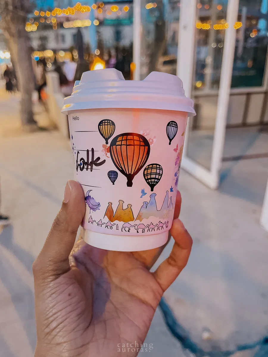Coffee cup in Cappadocia