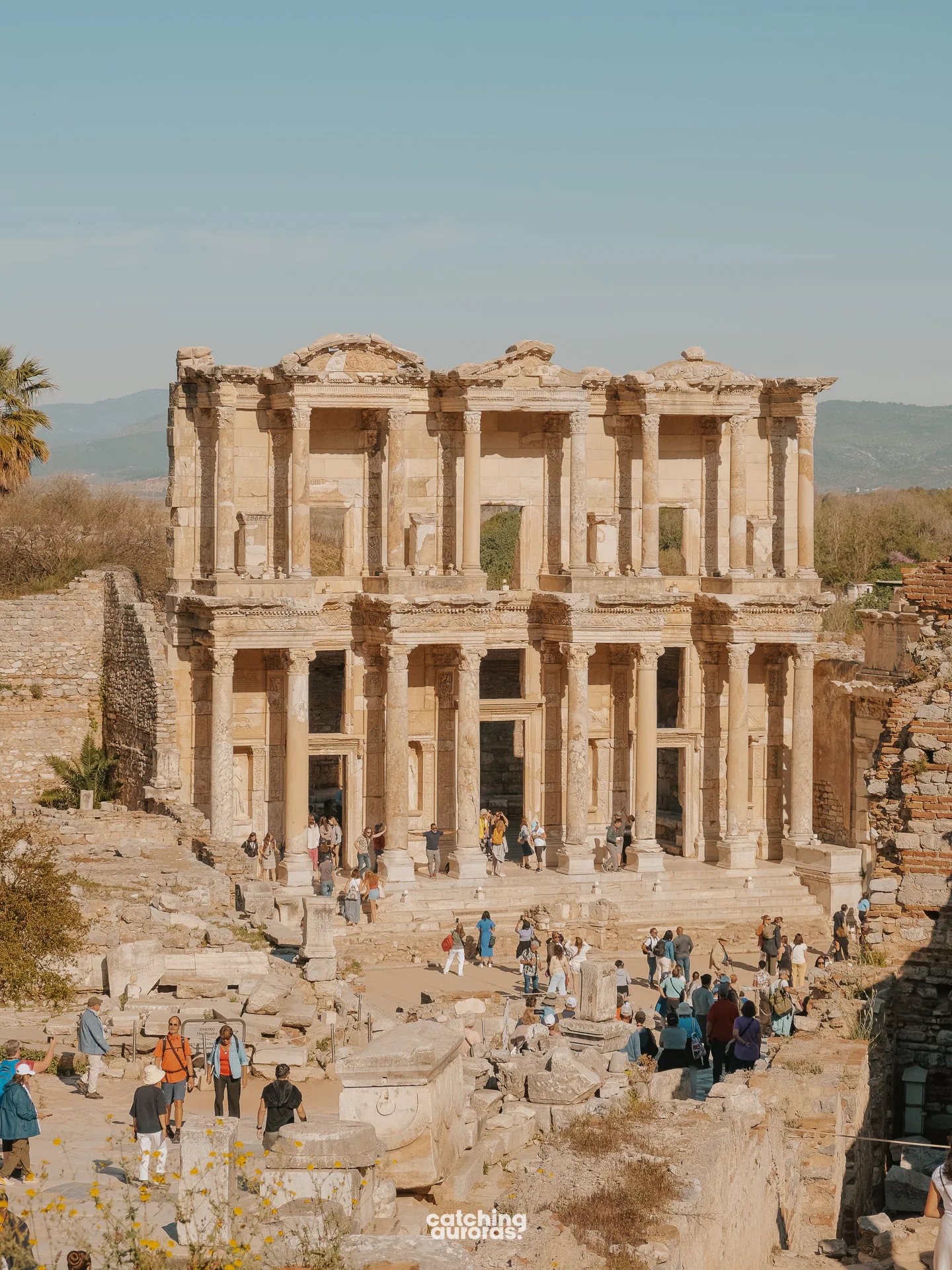 The crowd in Ephesus in front of Library of Celsus