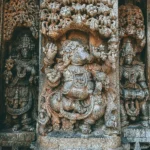 The dancing Ganesha statue in Somnathpura temple