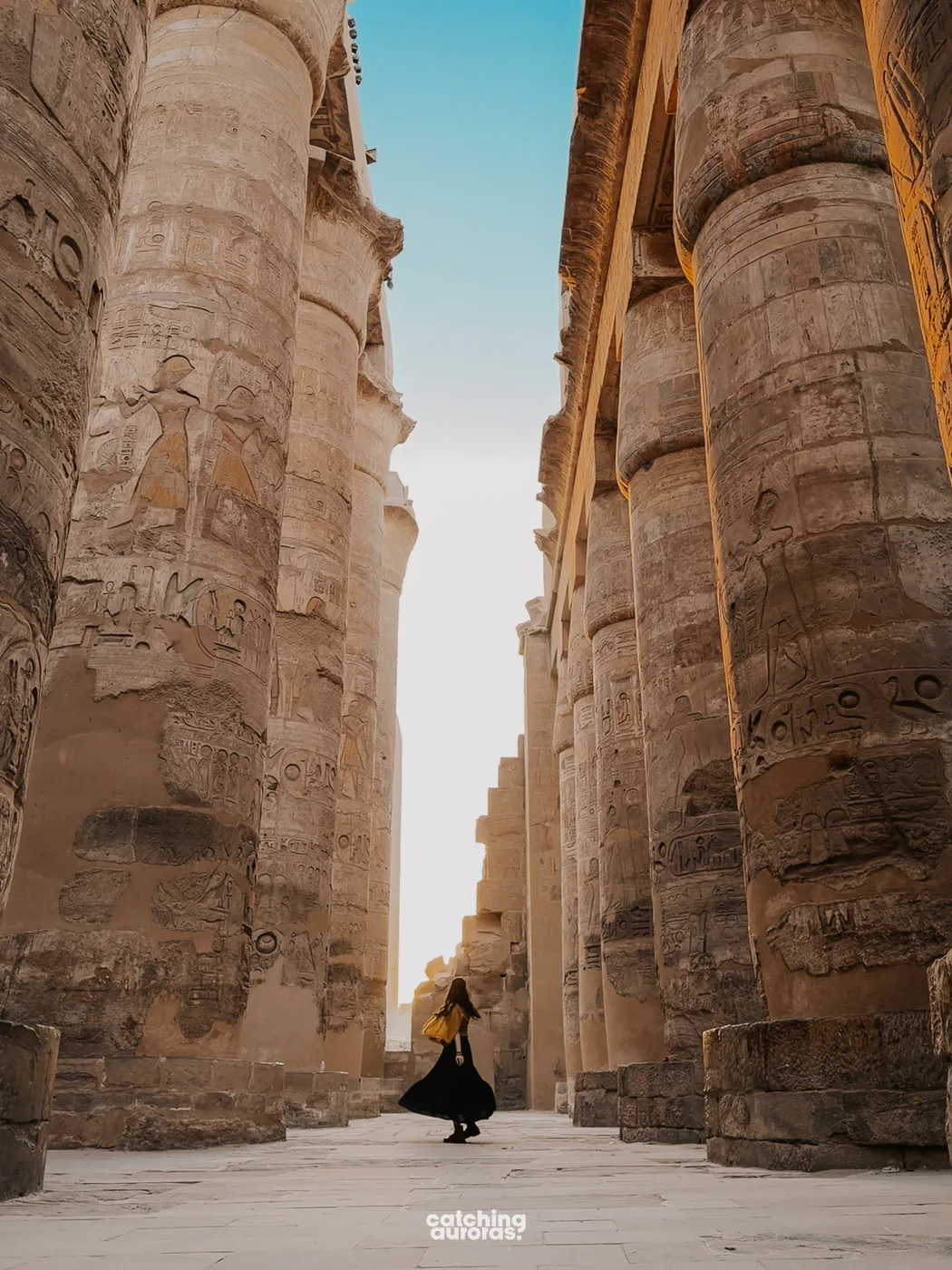 Great Hypostyle Hall columns at Karnak Temple in Luxor