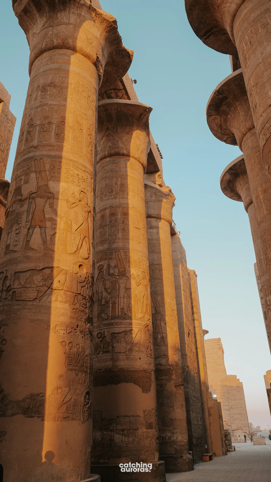Great Hypostyle Hall columns at Karnak Temple in Luxor