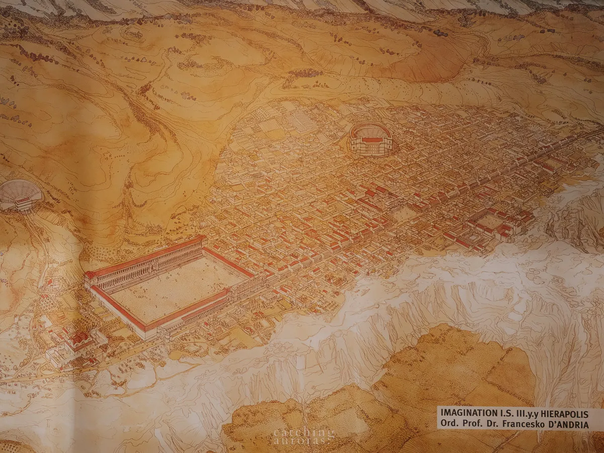 A map of the ancient Hierapolis, reimagined.