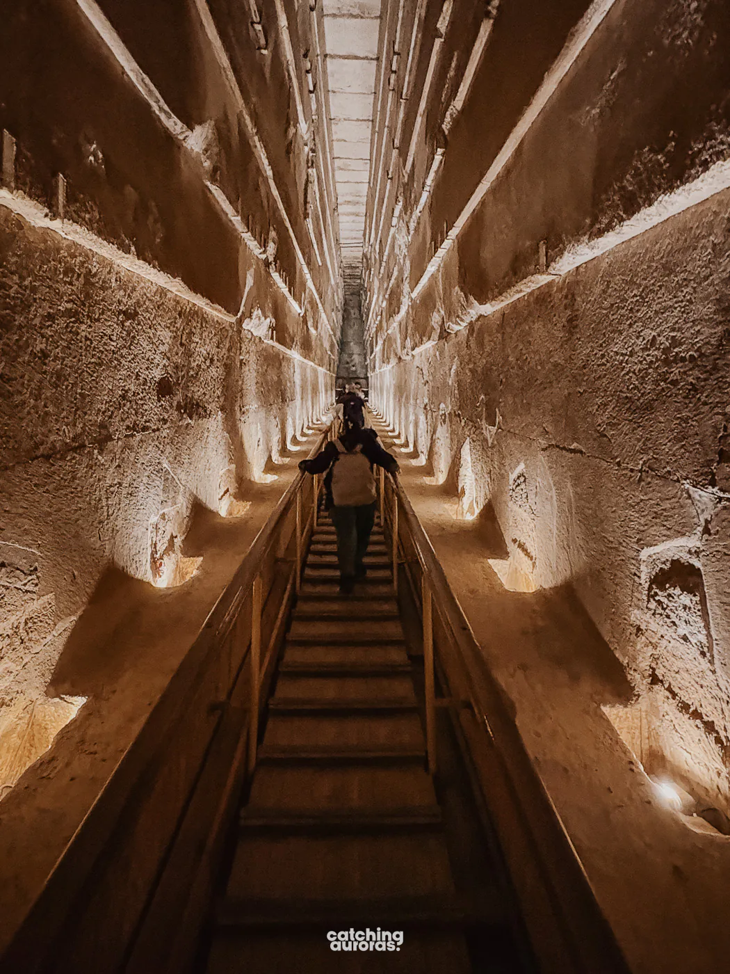 The Grand Gallery inside the Great Pyramid of Khufu