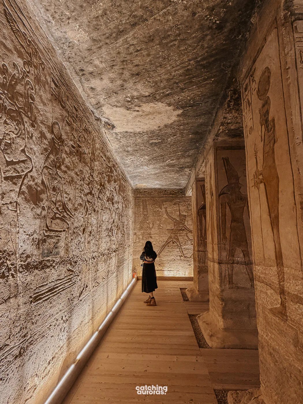 Wall reliefs inside the Great Temple Abu Simbel