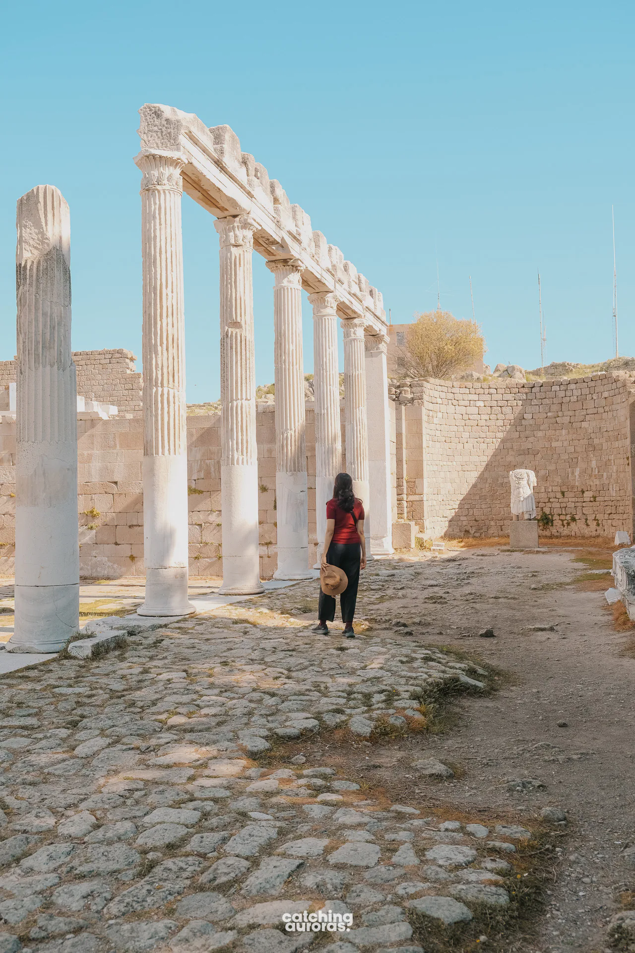 Monuments in Pergamon Acropolis, Turkey