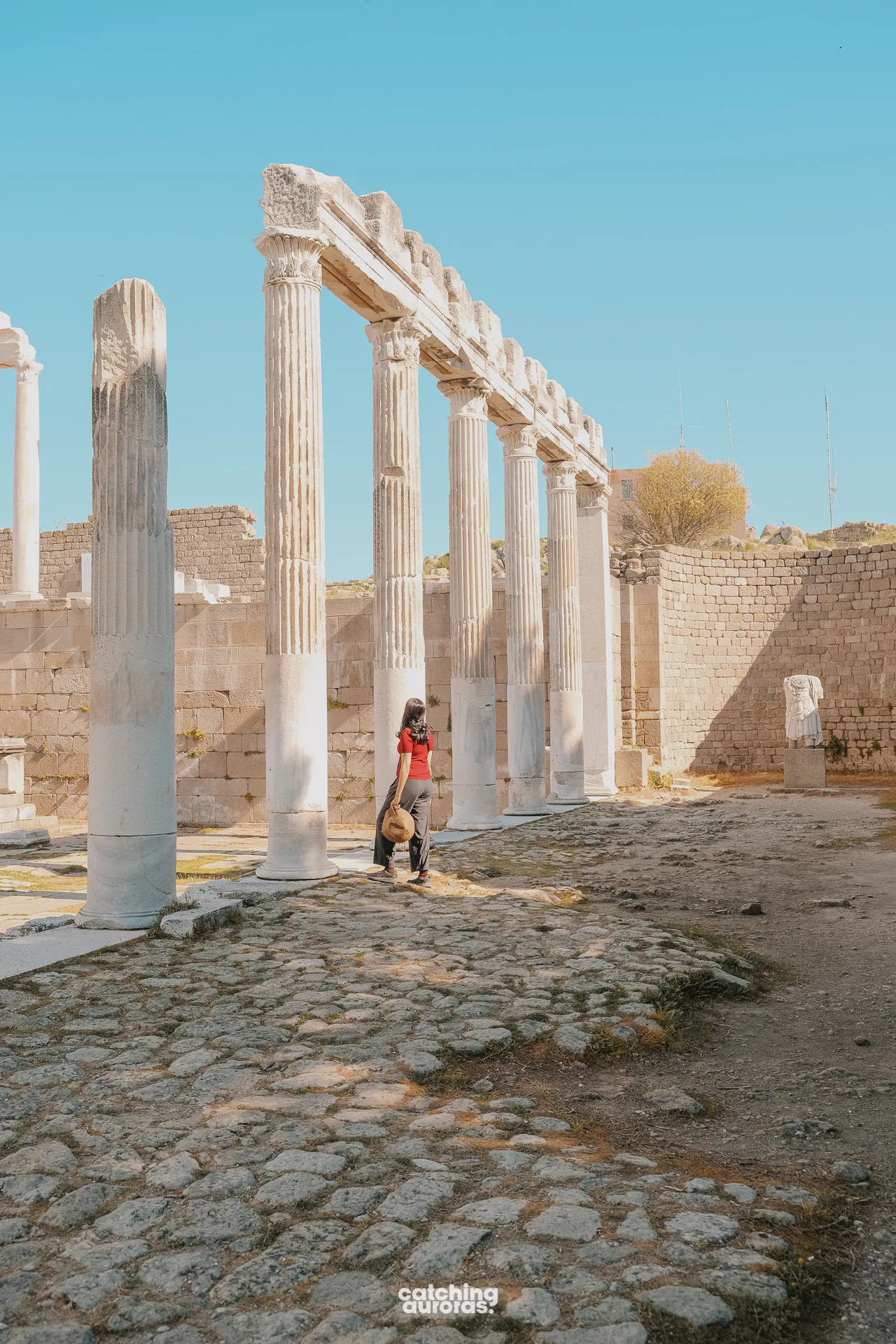 Monuments in Pergamon Acropolis, Turkey