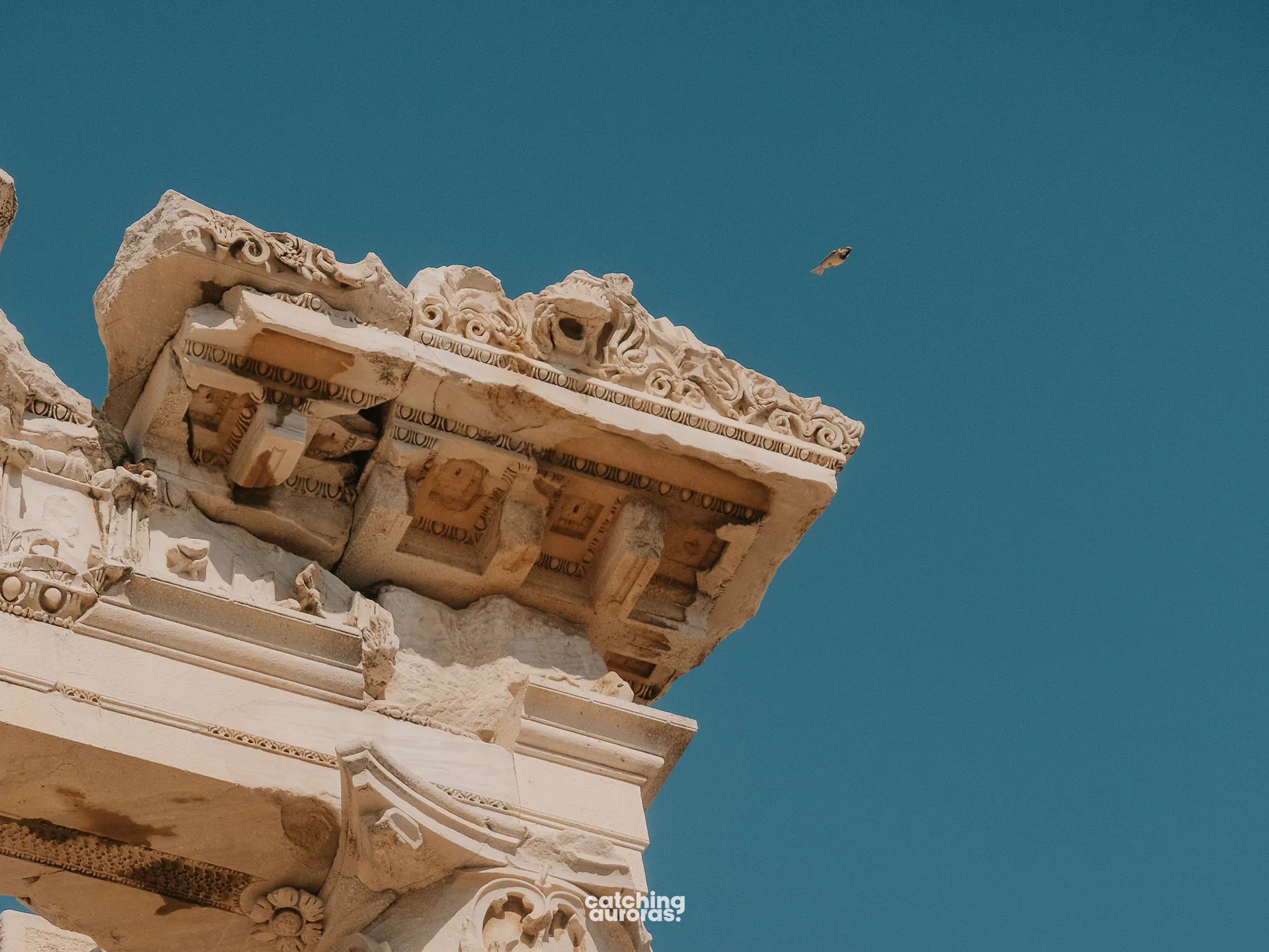 Monuments in Pergamon Acropolis, Turkey