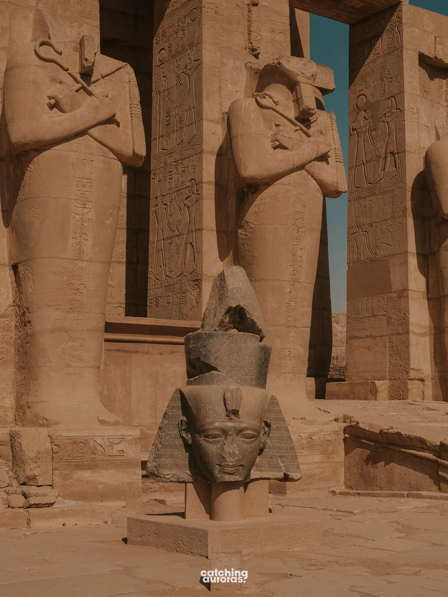 Ramesseum on the west bank of Luxor, Egypt