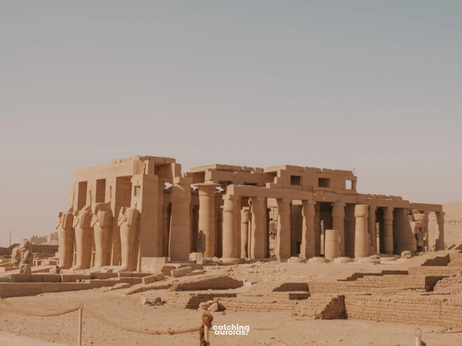 Ramesseum on the west bank of Luxor, Egypt