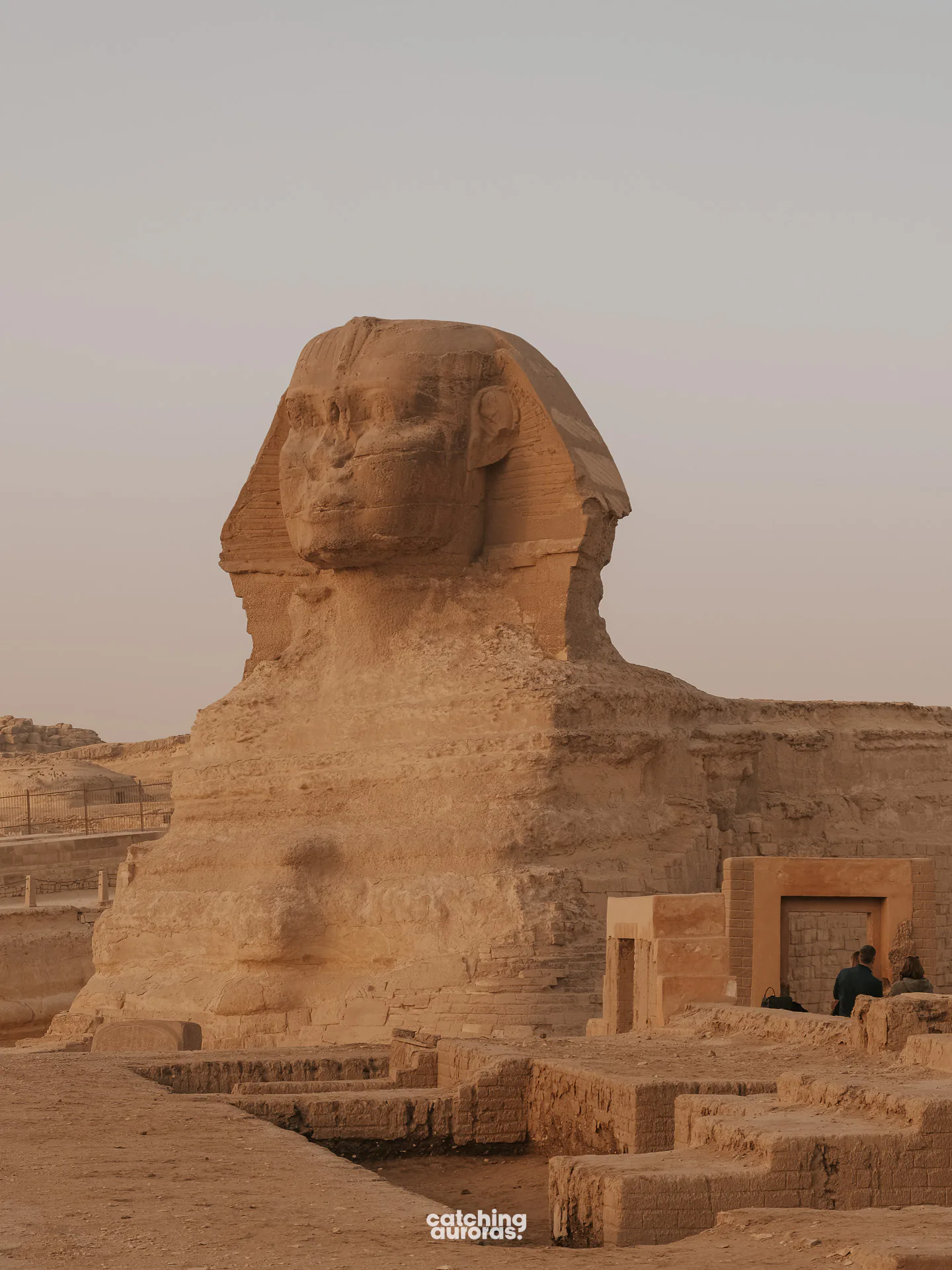 The Great Sphinx beside the Giza Pyramids