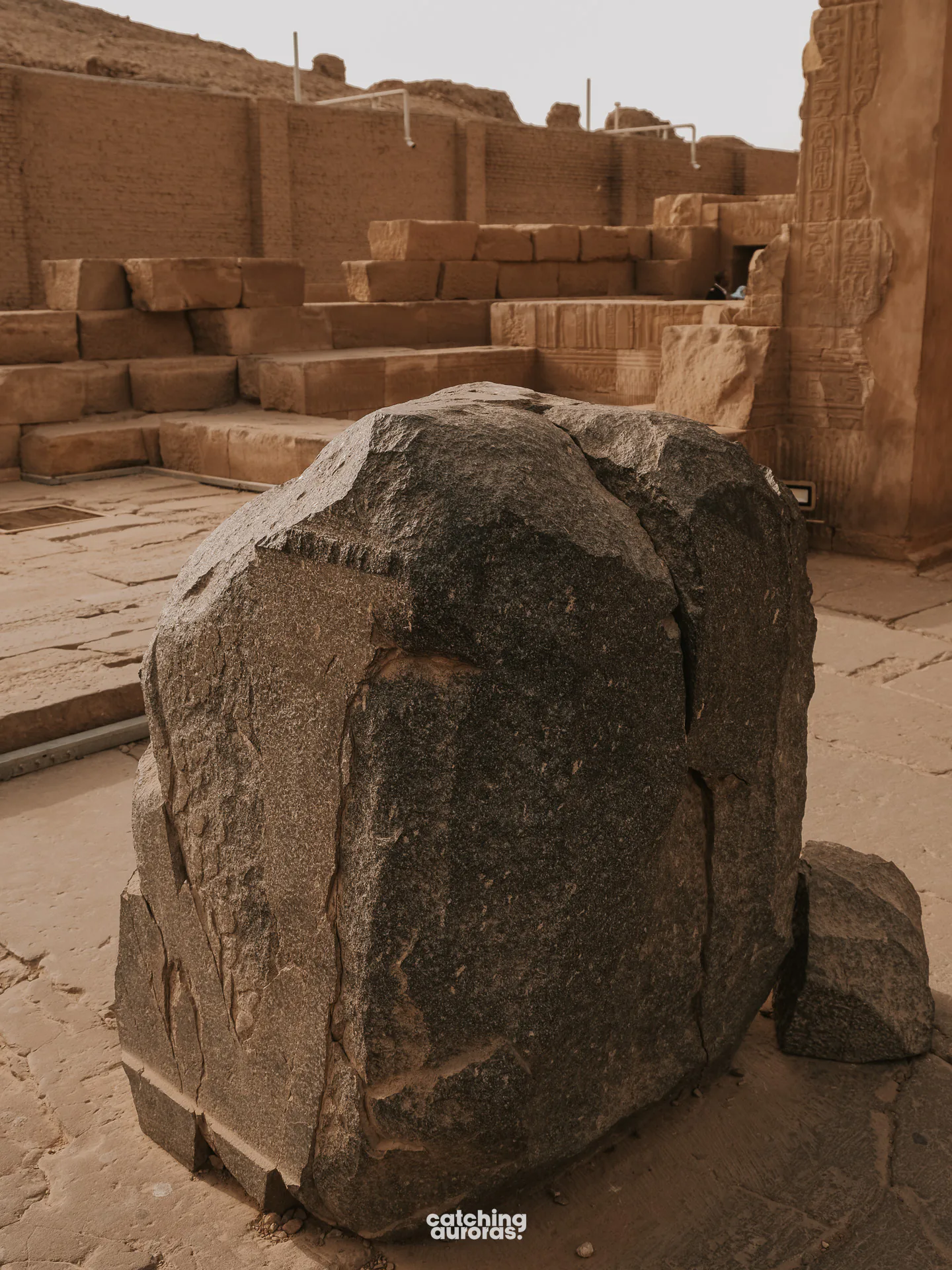Stone altar in the sanctuary area of Kom Ombo Temple